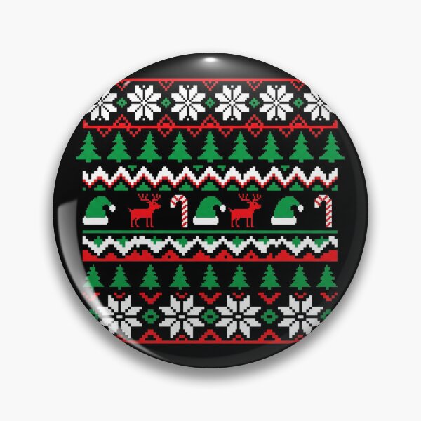 Item preview, Ugly Christmas Sweater Pattern Reindeer Elf Hat designed and sold by TeNovaStudio ⭐⭐⭐⭐⭐.