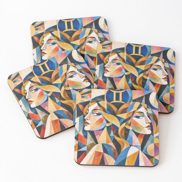 Item preview, Gemini Zodiac illustration – Duality of the Twins designed and sold by GalleryKauffeld.