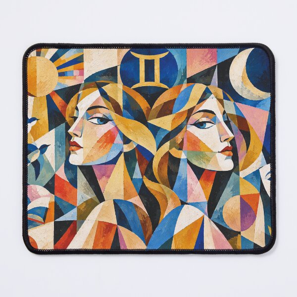 Item preview, Gemini Zodiac illustration – Duality of the Twins designed and sold by GalleryKauffeld.