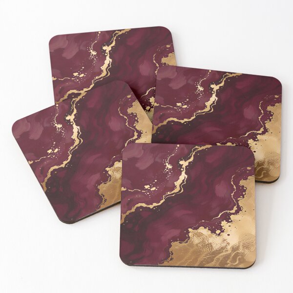 Item preview, Burgundy Gold Luxury Trendy Collection designed and sold by TrendyDesigne412.