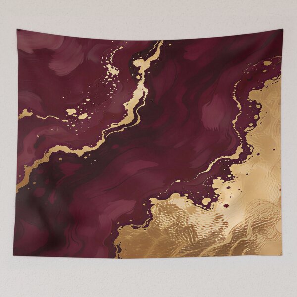 Item preview, Burgundy Gold Luxury Trendy Collection designed and sold by TrendyDesigne412.