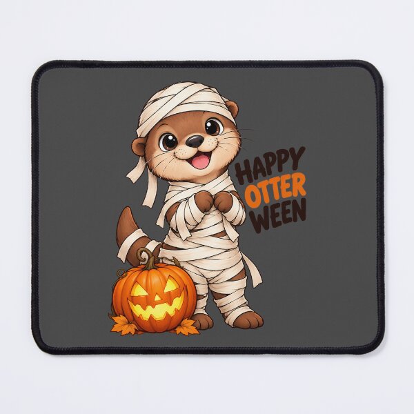 Item preview, FUNNY OTTER MEME COLLECTION - Happy Otterween Mummy Otter Halloween Pumpkin designed and sold by MiraLumeStudio.
