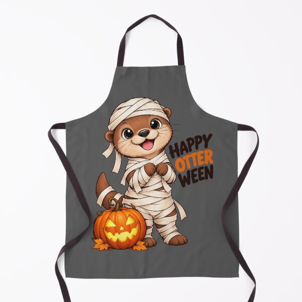 Item preview, FUNNY OTTER MEME COLLECTION - Happy Otterween Mummy Otter Halloween Pumpkin designed and sold by MiraLumeStudio.