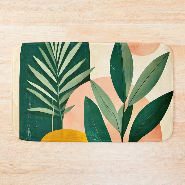 Item preview, Boho Terracotta Geometric Leaf Relief designed and sold by Vicky Brago-Mitchell®.