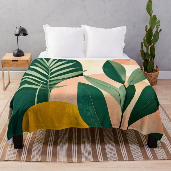 Item preview, Boho Terracotta Geometric Leaf Relief designed and sold by Vicky Brago-Mitchell®.