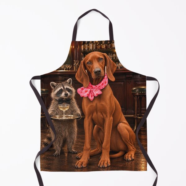 Item preview, The Speakeasy Redbone Coonhound and Raccoon Bartender designed and sold by RescueHeart10.