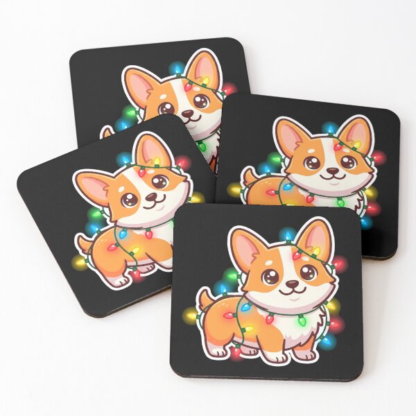 Item preview, Cute Corgi Wrapped In Christmas Lights designed and sold by TeNovaStudio.