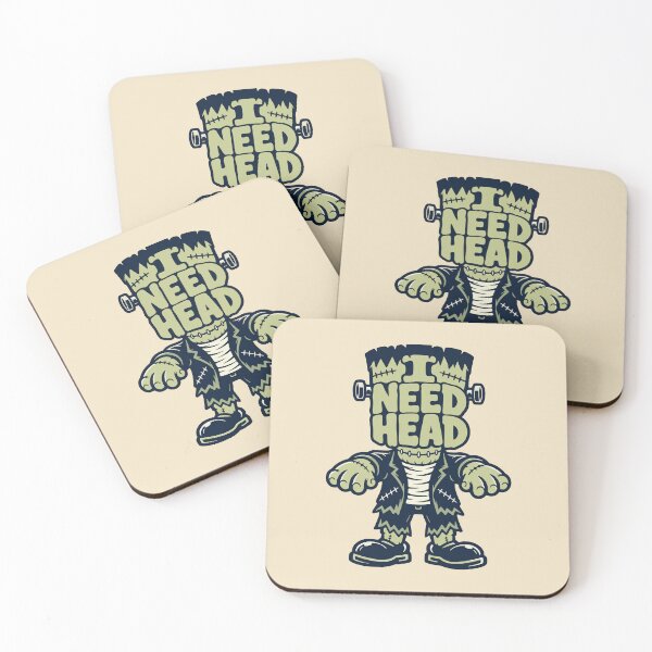 Item preview, Funny Frankenstein Monster I Need Head designed and sold by 89BLACK.