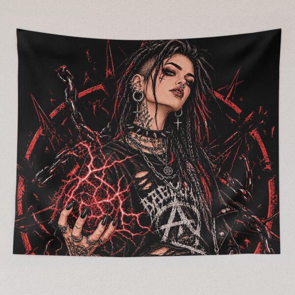 Item preview, Chaos Cult Dark Occult Gothic Girl Aesthetic designed and sold by CrazySzoopWorld.