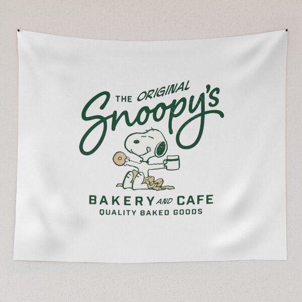 Item preview, Snoopy Bakery Cafe Quality Baked Goods Graphic designed and sold by Lycheelich.