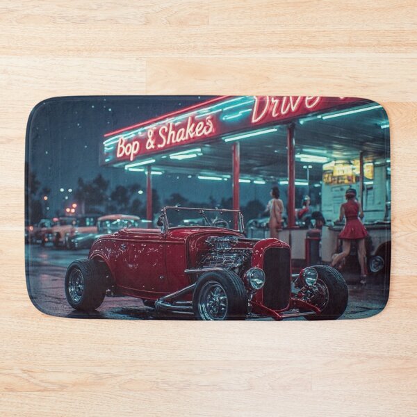 Item preview, Midnight Red Roadster Top Down Drive In designed and sold by CreekSideCreat.