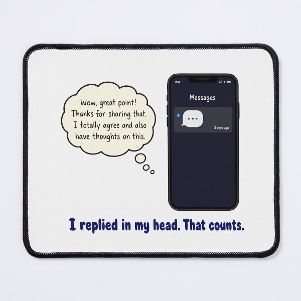 Item preview, I Replied In My Head That Counts Introvert designed and sold by fadilow.