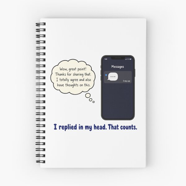 Item preview, I Replied In My Head That Counts Introvert designed and sold by fadilow.