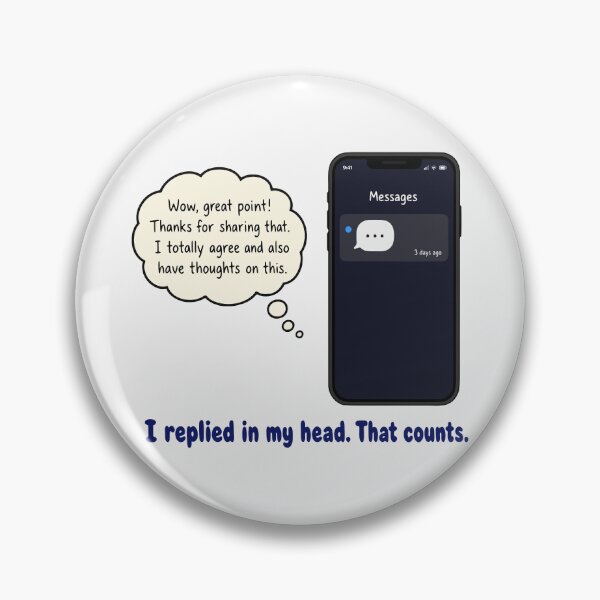 Item preview, I Replied In My Head That Counts Introvert designed and sold by fadilow.