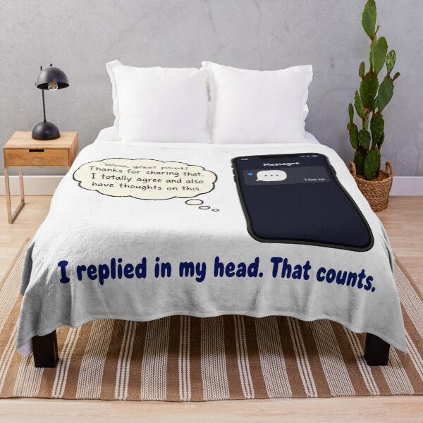 Item preview, I Replied In My Head That Counts Introvert designed and sold by fadilow.
