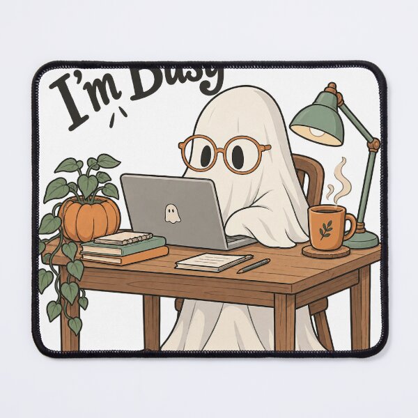 Item preview, Boo Im Busy Phantom Glasses Laptop Office Desk Humorsss designed and sold by yassin-stags.