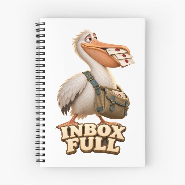 Item preview, Inbox Full Pelican Letter Carrier designed and sold by TrendTribeTP.