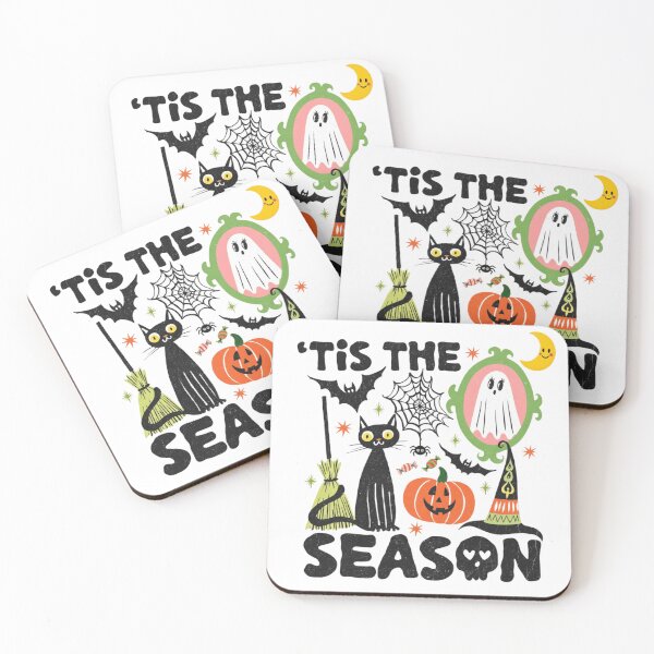 Item preview, Tis the Season Halloween Retro Halloween Ghost Skeleton Pumpkin Halloween designed and sold by Thread&Fable.