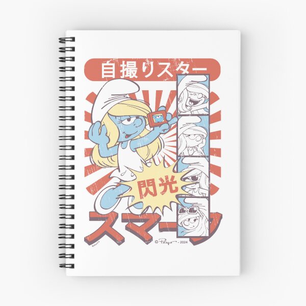 Item preview, The Smurfs Cute Cool Smurfette Vintage Kanji Chest Poster Essential  designed and sold by circliqueart.