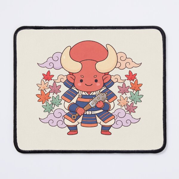 Item preview, Kawaii Japanese Oni Warrior | Maple Leaf Samurai Art designed and sold by MrDev.