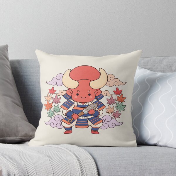Item preview, Kawaii Japanese Oni Warrior | Maple Leaf Samurai Art designed and sold by MrDev.