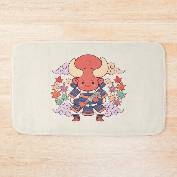 Item preview, Kawaii Japanese Oni Warrior | Maple Leaf Samurai Art designed and sold by MrDev.