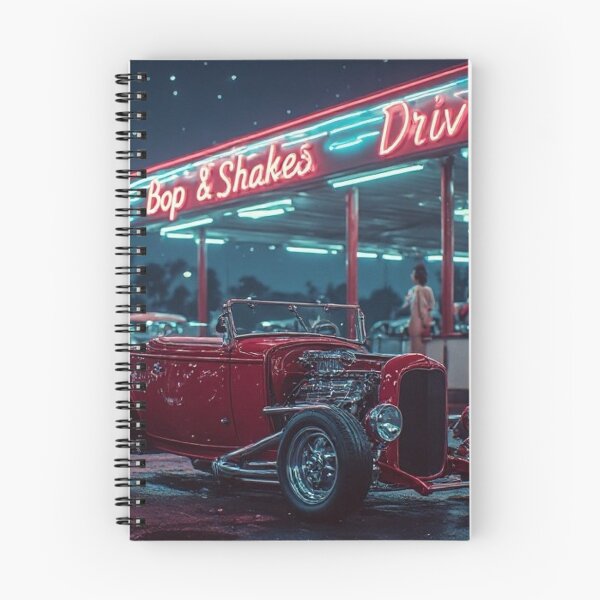 Item preview, Midnight Red Roadster Top Down Drive In designed and sold by CreekSideCreat.