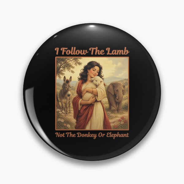Item preview, I Follow The Lamb Not The Donkey Or Elephant designed and sold by tellia-kallisto.