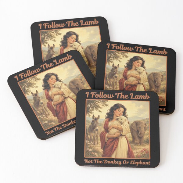 Item preview, I Follow The Lamb Not The Donkey Or Elephant designed and sold by tellia-kallisto.