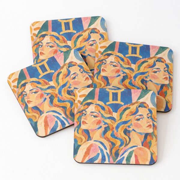 Item preview, Gemini Zodiac Painting – The Twins designed and sold by GalleryKauffeld.