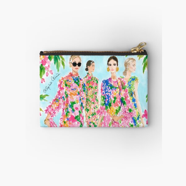 Item preview, Preppy fashion illustration with dogs and cats designed and sold by SophieClimaArt.