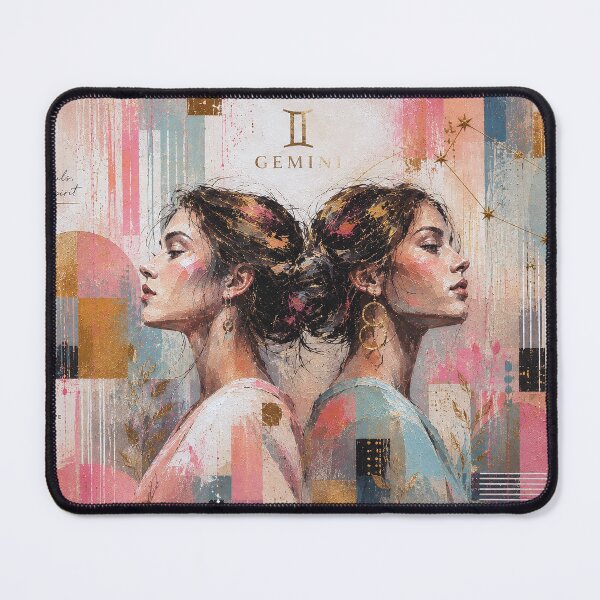 Item preview, Gemini Zodiac Painting – Duality of the Twins designed and sold by GalleryKauffeld.