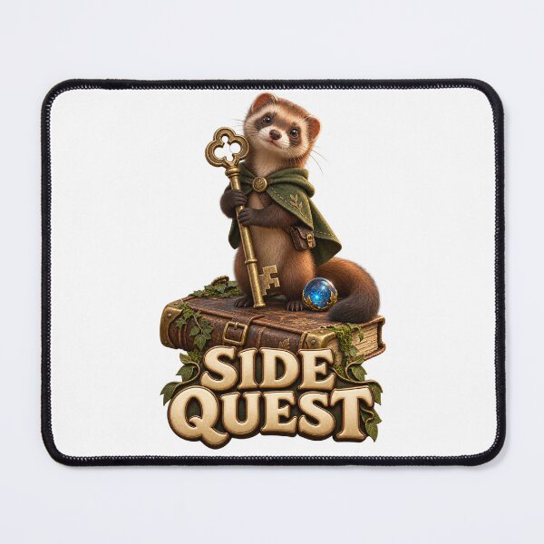 Item preview, Side Quest Ferret Pocket Adventurer designed and sold by TrendTribeTP.