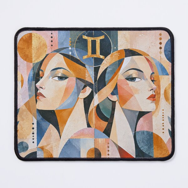 Item preview, Gemini Zodiac illustration – Duality of the Twins designed and sold by GalleryKauffeld.