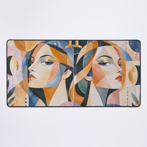 Item preview, Gemini Zodiac illustration – Duality of the Twins designed and sold by GalleryKauffeld.