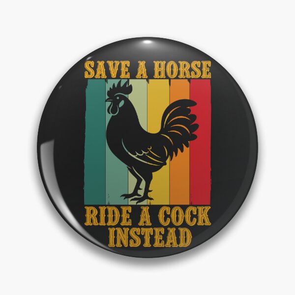 Item preview, Funny Retro Save A Horse Ride A Cock Instead designed and sold by legendaryskins.