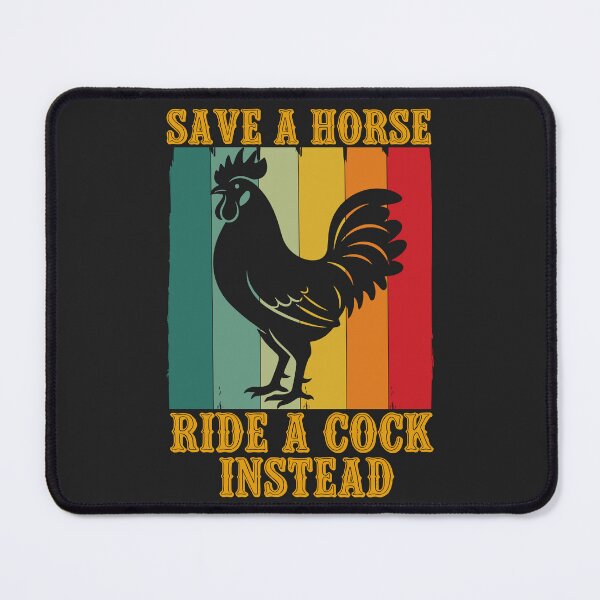 Item preview, Funny Retro Save A Horse Ride A Cock Instead designed and sold by legendaryskins.