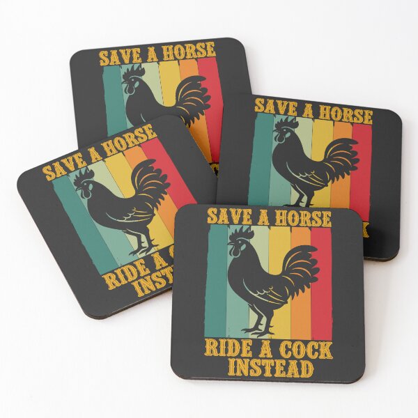 Item preview, Funny Retro Save A Horse Ride A Cock Instead designed and sold by legendaryskins.