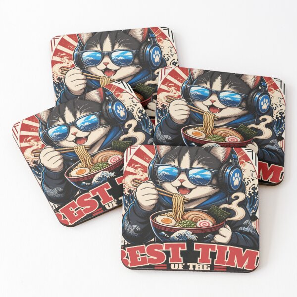 Item preview, Cool Anime Ramen Cat Vibes designed and sold by vbdilr.