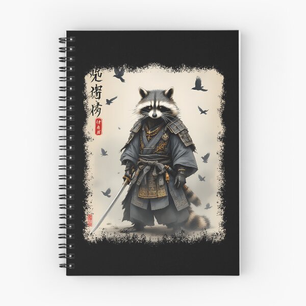 Item preview, Samurai Raccoon Japanese Warrior  Art  Vintage Anime designed and sold by Alzasshop.