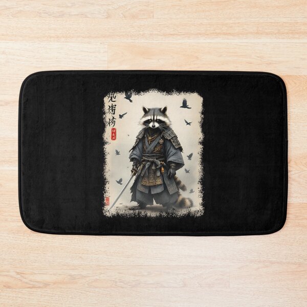 Item preview, Samurai Raccoon Japanese Warrior  Art  Vintage Anime designed and sold by Alzasshop.