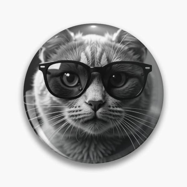 Item preview, Cool B&W Grey Cat in Sunglasses designed and sold by VFXguy.