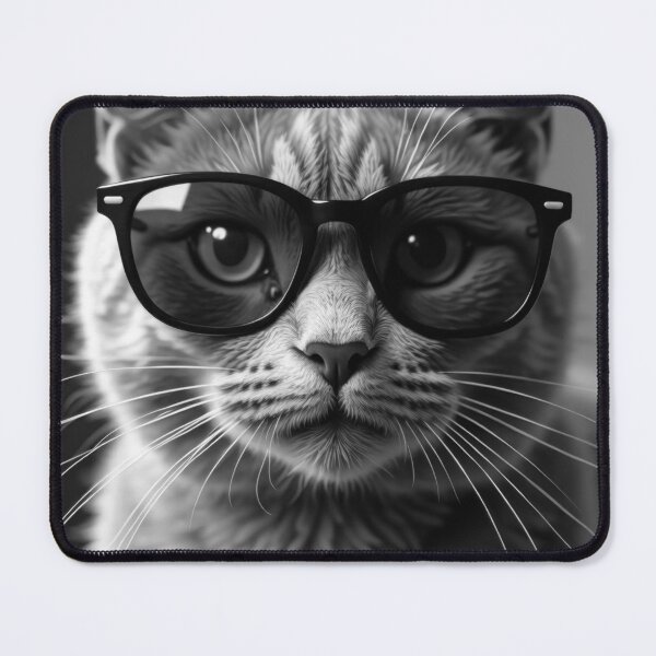 Item preview, Cool B&W Grey Cat in Sunglasses designed and sold by VFXguy.