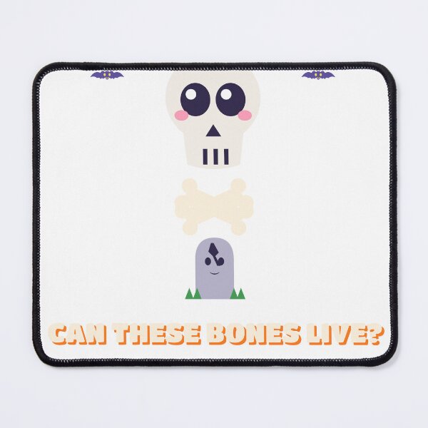 Item preview, Can These Bones Live? - Funny Skeleton Halloween T-Shirt Design designed and sold by JongoMongo.