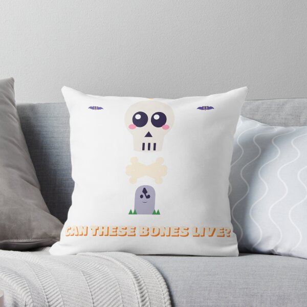 Item preview, Can These Bones Live? - Funny Skeleton Halloween T-Shirt Design designed and sold by JongoMongo.
