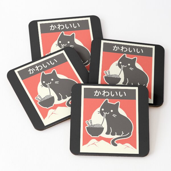 Item preview, Kawaii Vintage Style Japenese Ramen Cat designed and sold by DesignerDourado.