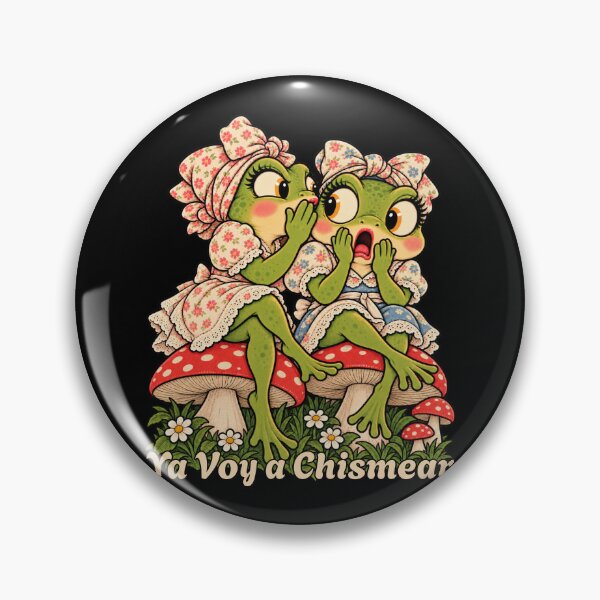 Item preview, Ya Voy a Chismear Whispering Frogs Mushroom designed and sold by GibasVisuals.