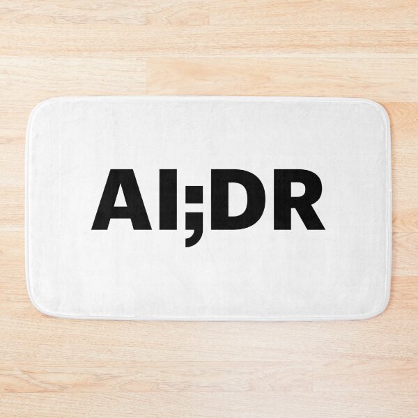 Item preview, AI;DR - Short for AI Didn't Read (Black) designed and sold by STUDIO-72.