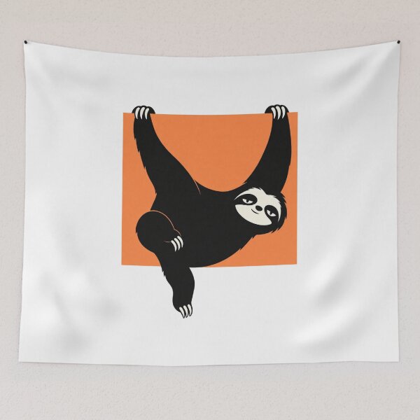 Item preview, Sloth hanging from the edge of the frame designed and sold by Lazenco.