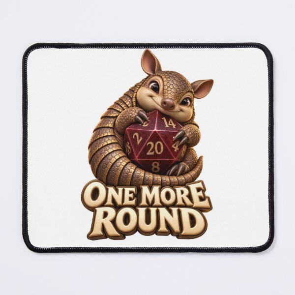 Item preview, One More Round Armadillo Dice Night designed and sold by TrendTribeTP.